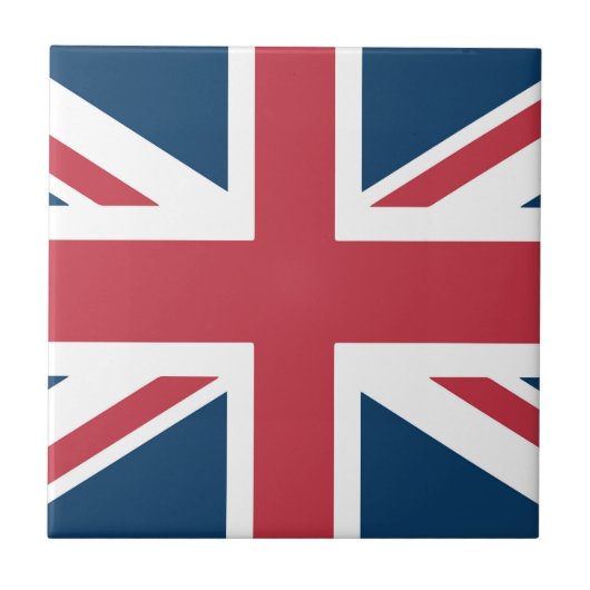 The Union Jack British Flag Ceramic Tile タイル (正面)