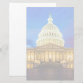 The United States Capitol at blue hour 便箋 (正面/裏面)