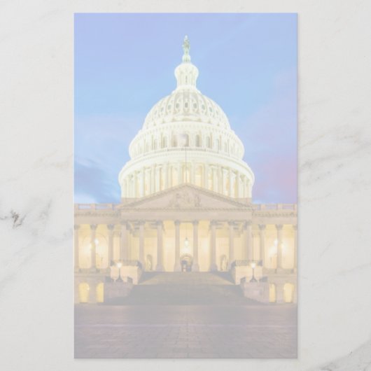 The United States Capitol at blue hour 便箋 (正面)