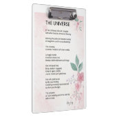 The Universe – 元気を取り戻すエンパワーメントの詩 クリップボード (右)