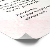 The Universe – 元気を取り戻すエンパワーメントの詩 ポスター (角)