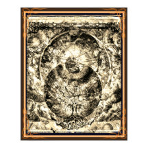 The Universe is a tree sepia Poster