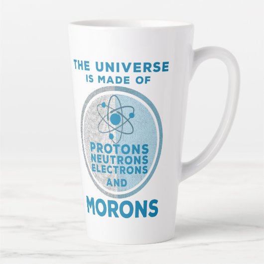 The Universe is made of morons カフェラテマグ (右)