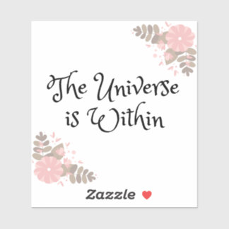 The Universe is Within 4"x4"ステッカー シール