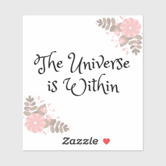 The Universe is Within 4"x4"ステッカー シール (シート)