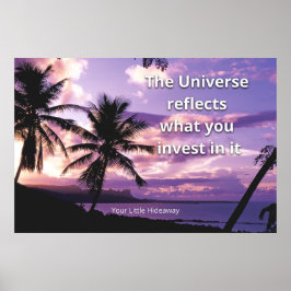 "The Universe"Positive Quotation Wall art & Poster ポスター