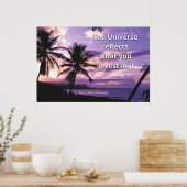 "The Universe"Positive Quotation Wall art & Poster ポスター (キッチン)