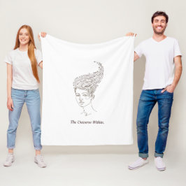 The Universe Within Minimalist Fleece Blanket - Ce フリースブランケット