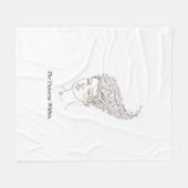 The Universe Within Minimalist Fleece Blanket - Ce フリースブランケット (正面(横))