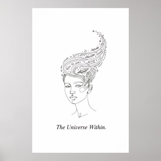 The Universe Within Minimalist Poster - Celestial  ポスター (正面)