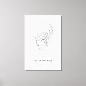 The Universe Within Minimalist Stretched Canvas Pr キャンバスプリント (正面)