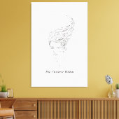 The Universe Within Minimalist Stretched Canvas Pr キャンバスプリント (インサイチュ (リビング))