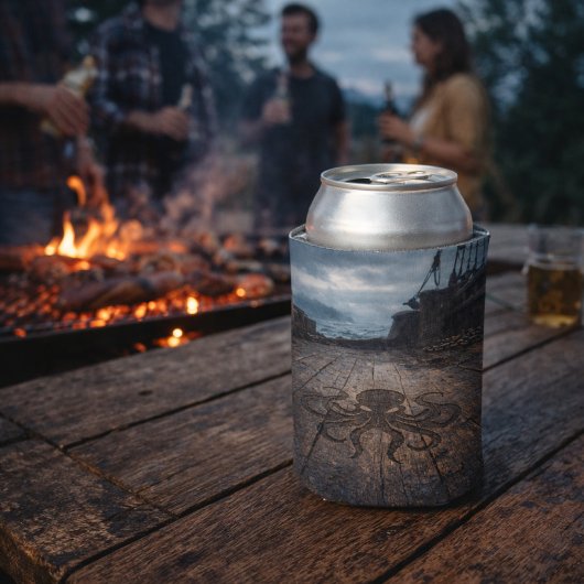 The Unmanned Deck — Pirate Ship Scene 缶クーラー