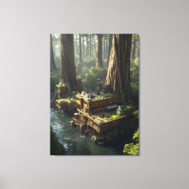 The Unreal Estate PR-T26 Redwood water Commune キャンバスプリント