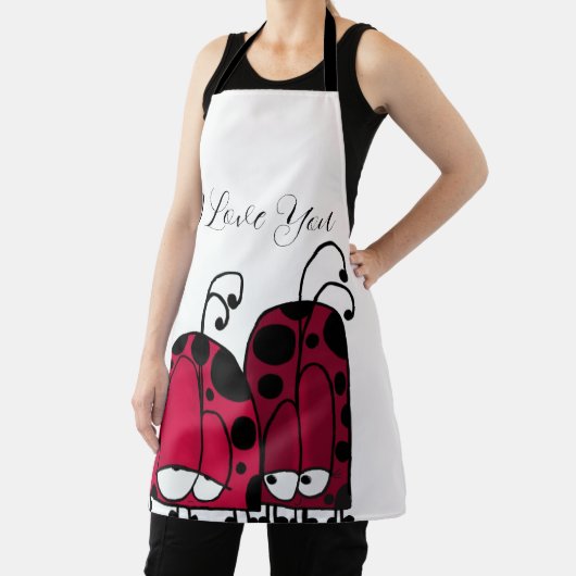 The Unrequited Love Ladybug Illustration エプロン (インサイチュ)