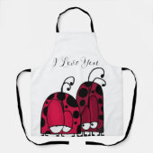 The Unrequited Love Ladybug Illustration エプロン (正面)