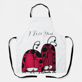 The Unrequited Love Ladybug Illustration エプロン
