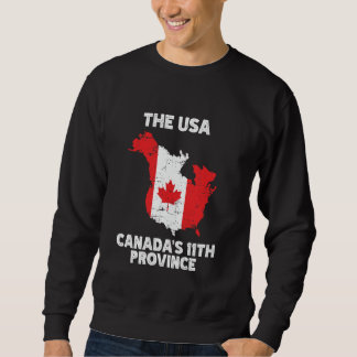 The USA Canadau2019s 11番目の州おもしろいUS-EH USE スウェットシャツ