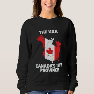 The USA Canadau2019s 11番目の州おもしろいUS-EH USE スウェットシャツ