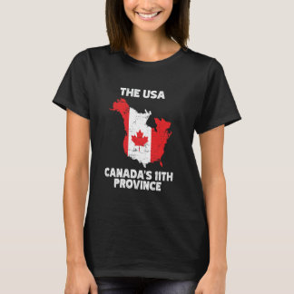 The USA Canadau2019s 11番目の州おもしろいUS-EH USE Tシャツ