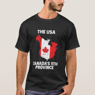 The USA Canadau2019s 11番目の州おもしろいUS-EH USE Tシャツ