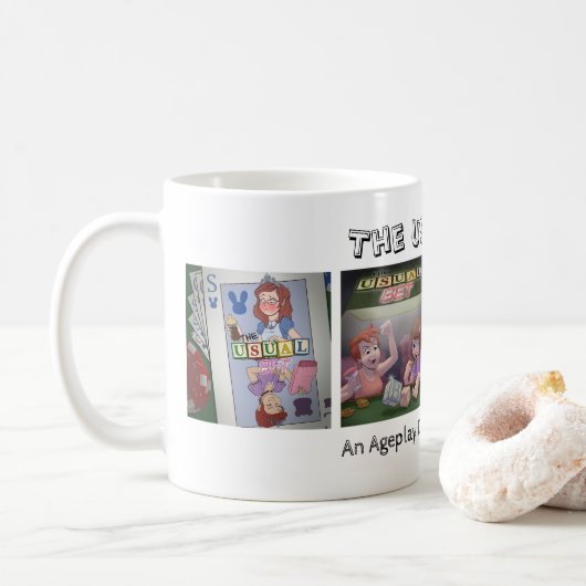 The Usual Bet 4 アートマグ コーヒーマグカップ (ドーナツ)