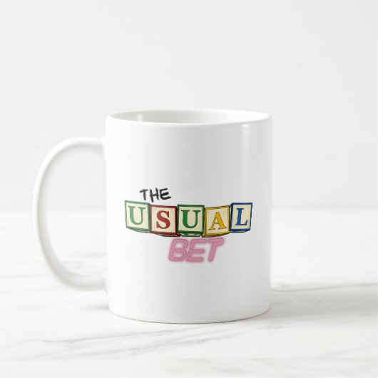 The Usual Bet Logo Mug コーヒーマグカップ (左)