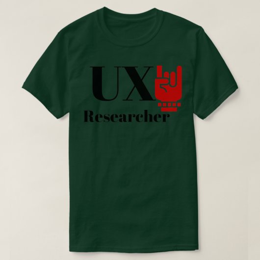 The UX Researcher Tシャツ (デザイン正面)