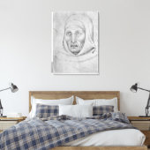 The Vallardi Albumの僧侶の頭 キャンバスプリント (インサイチュ (寝室))