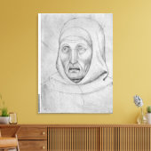 The Vallardi Albumの僧侶の頭 キャンバスプリント (インサイチュ (リビング))