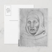 The Vallardi Albumの僧侶の頭 ポストカード (正面/裏面)