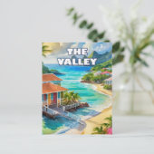 The Valley, cœur tranquille d'Anguilla ポストカード (スタンド正面)
