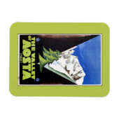 The Valley of Aosta Italy Alps旅行ポスター マグネット (横)