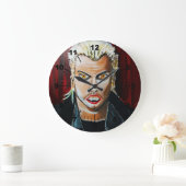 The Vampire Painting by Alfred Fox ラージ壁時計 (ホーム)