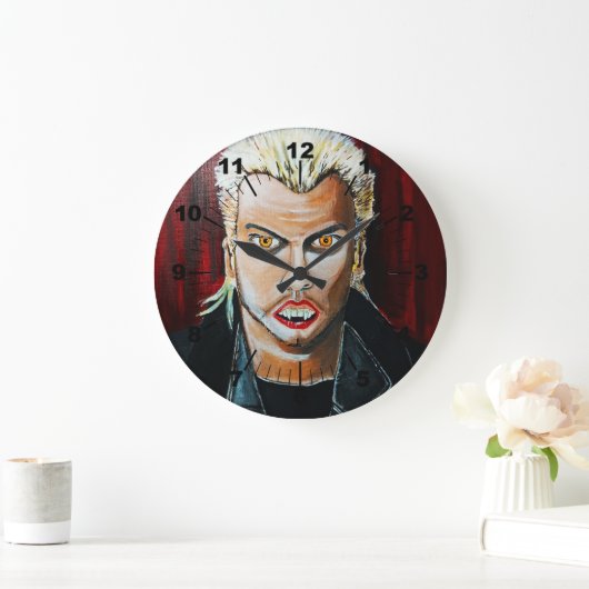 The Vampire Painting by Alfred Fox ラージ壁時計 (ホーム)