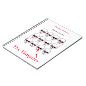 The Vampyres - Crossed Skulls Notebook ノートブック (左側)