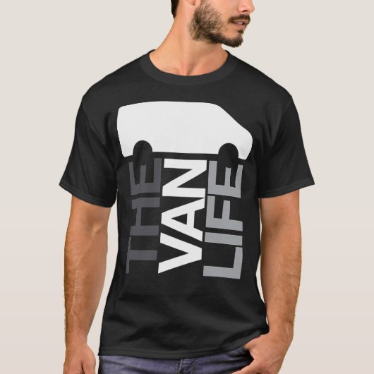 The Van Life Logo  Greyscale Tシャツ (正面)