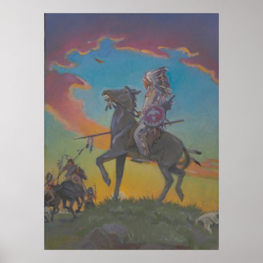 The Vanishing Race - Kulhanek Historical Art ポスター (正面)