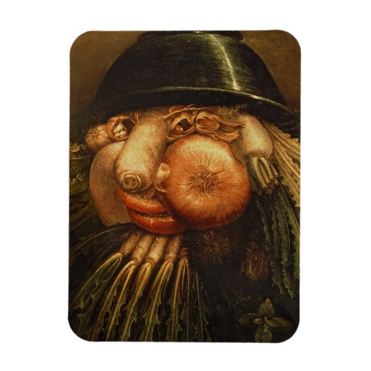 The Vegetable Gardener, c.1590 (パネル上の油) マグネット (縦)