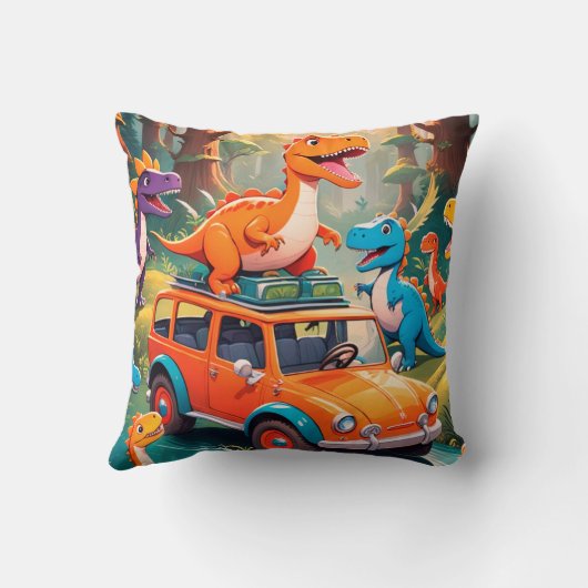 The Velociraptors Family Vacation  クッション (裏面)