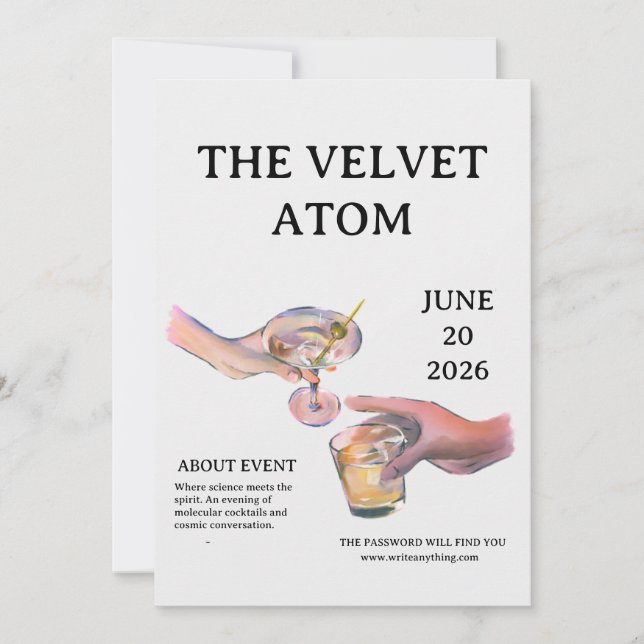 The Velvet Atom: A Molecular Cocktail Event (正面)