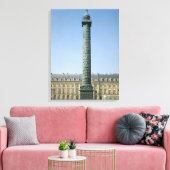 The Vendome Column、bas-Options記録レリーフ、 浮き彫り付き昼寝 キャンバスプリント (インサイチュ (リビング))