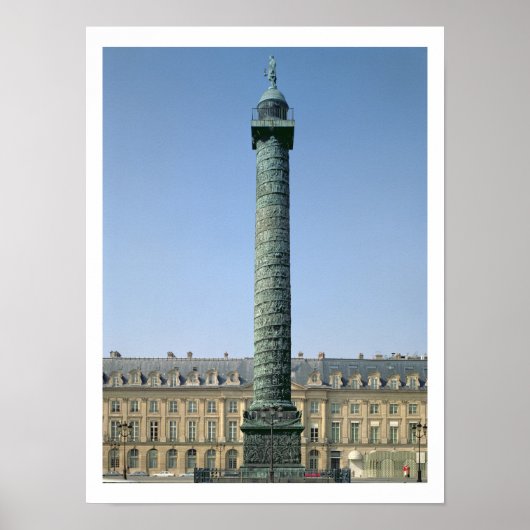 The Vendome Column、bas-Options記録レリーフ、 浮き彫り付き昼寝 ポスター (正面)