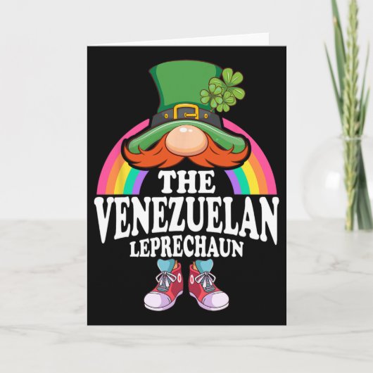 The Venezuelan Leprechaun St Patricks Day Costume  カード (正面)