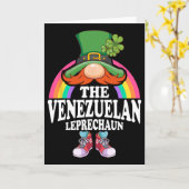 The Venezuelan Leprechaun St Patricks Day Costume  カード (黄色い花)