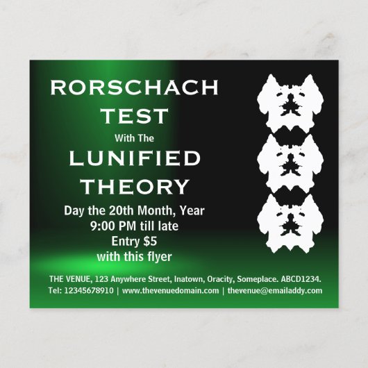 The Venue Presents - Green チラシ (裏面)