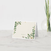 The Verdant Garden Botanical Thank You Card サンキューカード (裏面)