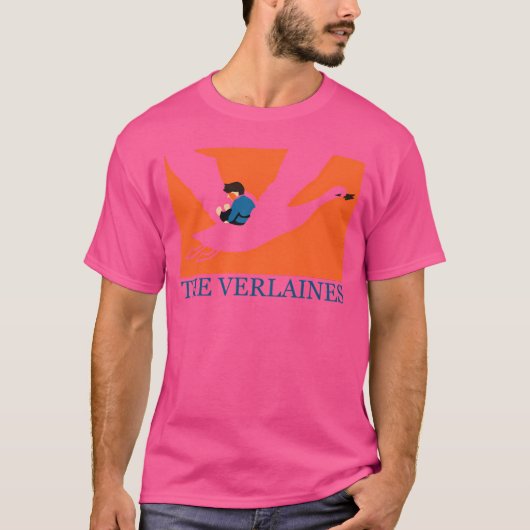 The Verlaines --オリジナルファンのアートワーク Tシャツ (正面)