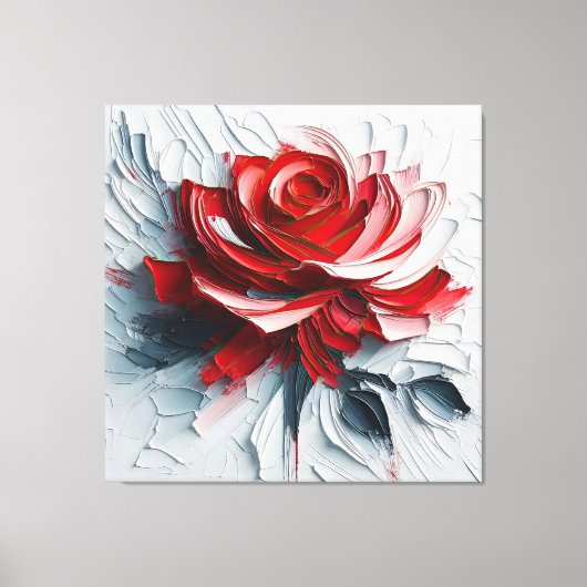 The Versatility of Blooming Roses in Art キャンバスプリント (正面)