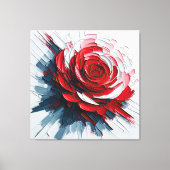 The Versatility of Blooming Roses in Art キャンバスプリント (正面)